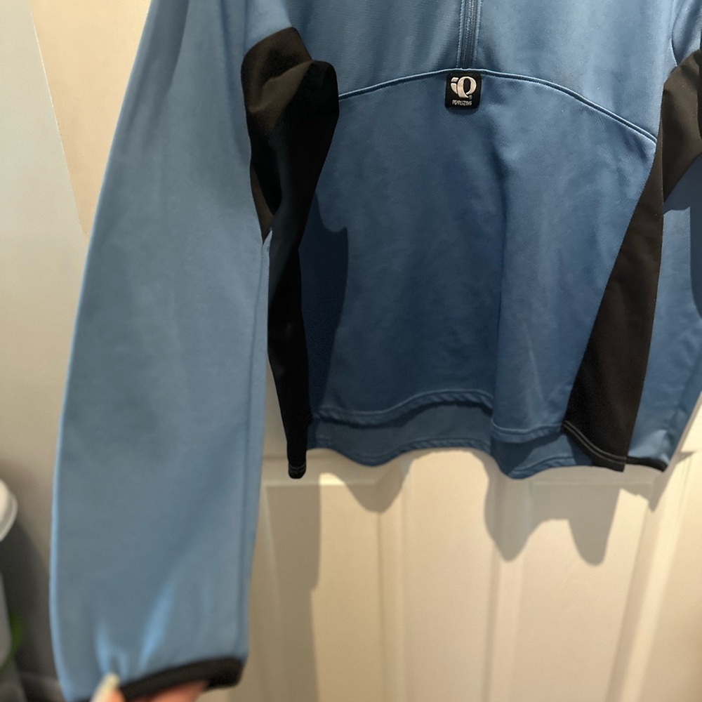PEARL IZUMI WOMEN’S THERMAL LS JERSEY, MEDIUM, BLUE 1/4 Zip Cycling - Picture 3 of 8